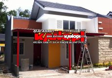 hasil pemasangan kanopi baja ringan atap alderon cimanggis ok