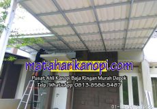 kanopi baja ringan atap alderon di beji depok
