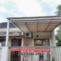 Hasil Pemasangan Kanopi Baja Ringan Murah Atap Alderon RS di Jl. Nurmainah, Cikumpa, Sukmajaya, Depok