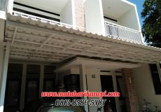 Hasil Pemasangan Kanopi Baja Ringan Murah Atap Alderon di Kelapa Dua Green Residence, Cimanggis, Depok