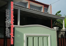 Hasil Pemasangan Kanopi Baja Ringan Murah Atap Alderon di Villa Pertiwi, Depok