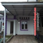 Hasil Pemasangan Kanopi Baja Ringan Atap Evo Gold Ekonomis di Perum Permata Cimanggis, Depok
