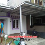 Hasil Pemasangan Kanopi Baja Ringan Atap Evo Gold Ekonomis di Perum Permata Cimanggis, Depok