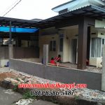 Hasil Pemasangan Kanopi Baja Ringan Murah Atap Alderon di Perum Kristal Garden, Cibinong, Citereup, Bogor