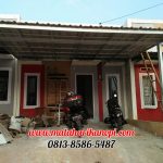 Hasil Pemasangan Kanopi Baja Ringan Atap Spandek Elegan di Perum Griya Sehati Pabuaran, Cibinong, Bogor