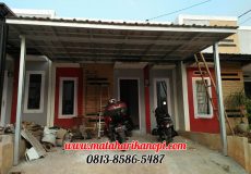 Hasil Pemasangan Kanopi Baja Ringan Atap Spandek Elegan di Perum Griya Sehati Pabuaran, Cibinong, Bogor