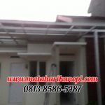 Hasil Pemasangan Kanopi Baja Ringan Atap Spandek Standar di Griya Aviva, Jl. Pangrango 4, Sukahati, Cibinong, Bogor