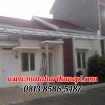 Hasil Pemasangan Kanopi Baja Ringan Atap Spandek Standar di Griya Aviva, Jl. Pangrango 4, Sukahati, Cibinong, Bogor