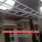Hasil Pemasangan Kanopi Baja Ringan Atap Spandek Standar di Griya Aviva, Jl. Pangrango 4, Sukahati, Cibinong, Bogor