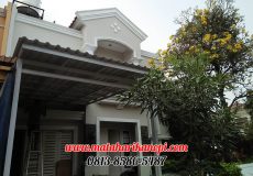 Hasil Pemasangan Kanopi Baja Ringan Atap Alderon di Raffles Hills, Cibubur, Blok I5 No.1