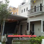 Hasil Pemasangan Kanopi Baja Ringan Atap Alderon di Raffles Hills, Cibubur, Blok I5 No.1