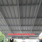Hasil Pemasangan Kanopi Baja Ringan Atap Alderon di Raffles Hills, Cibubur, Blok I5 No.1