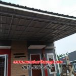 Hasil Pemasangan Kanopi Baja Ringan Atap Spandek Elegan di Perum Griya Sehati Pabuaran Blok C.8, Cibinong, Bogor