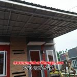 Hasil Pemasangan Kanopi Baja Ringan Atap Spandek Elegan di Perum Griya Sehati Pabuaran Blok C.8, Cibinong, Bogor