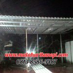 Hasil Pemasangan Kanopi Baja Ringan Atap Alderon di Jl. Kesehatan 1, Bintaro, Jakarta Selatan