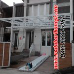 Hasil Pemasangan Kanopi Baja Ringan Atap Alderon Super Elegan di Perum Grand Depok City (GDC), Cluster Viscany Blok A10