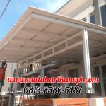 Hasil Pemasangan Kanopi Baja Ringan Atap Alderon Super Elegan di Perum Grand Depok City (GDC), Cluster Viscany Blok A10