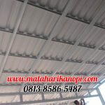 Hasil Pemasangan Kanopi Baja Ringan Atap Alderon Super Elegan di Perum Grand Depok City (GDC), Cluster Viscany Blok A10