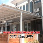 Hasil Pemasangan Kanopi Baja Ringan Atap Alderon Super Elegan di Perum Grand Depok City (GDC), Cluster Viscany Blok A10
