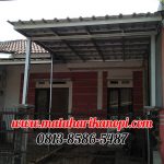 Hasil Pemasangan Kanopi Baja Ringan Atap Spandek di Perum Taman Anyelir 3, Kalimulya, Cilodong, Depok