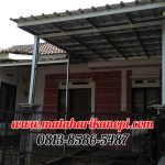 Hasil Pemasangan Kanopi Baja Ringan Atap Spandek di Perum Taman Anyelir 3, Kalimulya, Cilodong, Depok