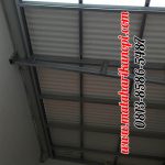 Hasil Pemasangan Kanopi Baja Ringan Atap Alderon RS mix Solartuff di Cipayung, Cibubur, Jakarta Timur