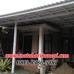 Hasil Pemasangan Kanopi Baja Ringan Atap Alderon Super Elegan di Perum Cimanggis Green Residence, Blok H.5, Cimanggis, Depok