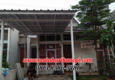 Hasil Pemasangan Kanopi Baja Ringan Atap Spandek di Perum Grand Depok City, Sektor Anyelir 2 Blok H.10