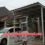 Hasil Pemasangan Kanopi Baja Ringan Atap Spandek di Perum Grand Depok City, Sektor Anyelir 2 Blok H.10
