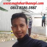 Hasil Pemasangan Kanopi Baja Ringan Atap Go Green Standar Warna Merah di Perum Villa Pelangi, Pengasinan, Bekasi Timur