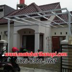 Hasil Pemasangan Kanopi Baja Ringan Atap Alderon Putih di Perum Sawangan Permai, Depok
