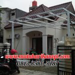 Hasil Pemasangan Kanopi Baja Ringan Atap Alderon Putih di Perum Sawangan Permai, Depok