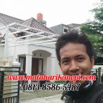 Hasil Pemasangan Kanopi Baja Ringan Atap Alderon Putih di Perum Sawangan Permai, Depok