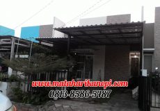 Hasil Pemasangan Kanopi Baja Ringan Atap Alderon Putih di Perum Griya Bukit Jaya 2, Blok BA3A No.8, Bojong Nangka, Gunung Putri Bogor
