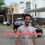 Hasil Pemasangan Kanopi Baja Ringan Atap Alderon Putih di Perum Raffles Hills A40, Cibubur, Jakarta Timur