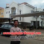 Hasil Pemasangan Kanopi Baja Ringan Atap Alderon Putih di Perum Raffles Hills A40, Cibubur, Jakarta Timur