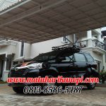 Hasil Pemasangan Kanopi Baja Ringan Atap Alderon Putih di Perum Raffles Hills A40, Cibubur, Jakarta Timur