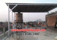 Hasil Pemasangan Kanopi Baja Ringan Atap Go Green Standar di Pondok Pinang, Jakarta Selatan