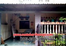Hasil Pemasangan Kanopi Baja Ringan Atap Spandek di Perum Griya Lembah Depok