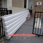 Hasil Pemasangan Kanopi Baja Ringan Atap Alderon Putih Type Super Elegan + Cat di Griya Bukit Jaya 2, Blok BA5 No.2, Bojong Nangka, Gunung Putri, Bogor