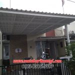 Hasil Pemasangan Kanopi Baja Ringan Atap Alderon Putih Type Super Elegan + Cat di Griya Bukit Jaya 2, Blok BA5 No.2, Bojong Nangka, Gunung Putri, Bogor