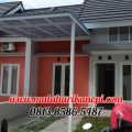 Hasil Pemasangan Kanopi Baja Ringan Atap Alderon Biru Type Elegan + Cat Putih di Perum Sasak Residence, Kalimulya, Grand Depok City, Depok