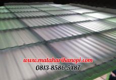 Hasil Pemasangan Kanopi Baja Ringan Atap Solartuff Type Super Elegan di Taman Kenari Nusantara, Cibubur, Cileungsi, Bgor
