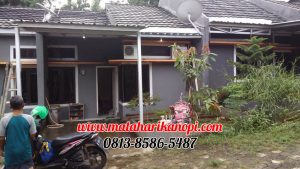 Hasil Pemasangan Kanopi Baja Ringan Atap Spandek Standar di Shapire Regency, Ragajaya, Citayem, Depok