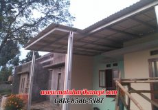 Hasil Pemasangan Kanopi Baja Ringan Atap Evo Gold Type Standar di Perum Pesona Rawa Denok