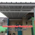 Hasil Pemasangan Kanopi Baja Ringan Atap Spandek Super Elegan Plus Cat Putih Depok