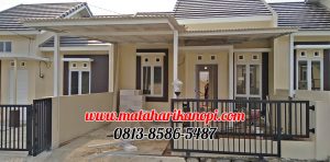 Hasil Pemasangan Kanopi Baja Ringan Atap Alderon RS Super Elegan Plus Cat Putih di Pondok Rajeg Residence