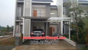 Hasil Pemasangan Kanopi Baja Ringan Atap Alderon Sunpanel di Villa Rizki Ilhami 2 Sawangan Depok