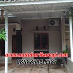 kanopi baja ringan atap alderon sunpanel elegan plus cat putih di CInere Agung Residence