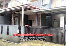 Hasil Pemasangan Kanopi Baja Ringan Atap Go Green Merah Ekonomis Plus Kanopi Baja Ringan Atap Alderon Sunpanel Standar di Depok Timur